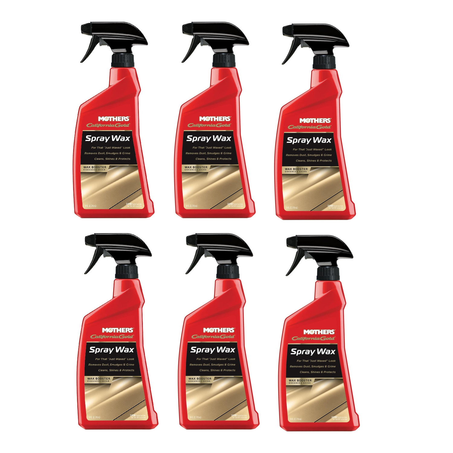 Mothers California Gold Spray Wax, Quick Shine Car Wax, 24 fl. oz., 6 Packs Mothers California Gold Spray Wax, Quick Shine Car Wax, 24 fl. oz., 6 Packs