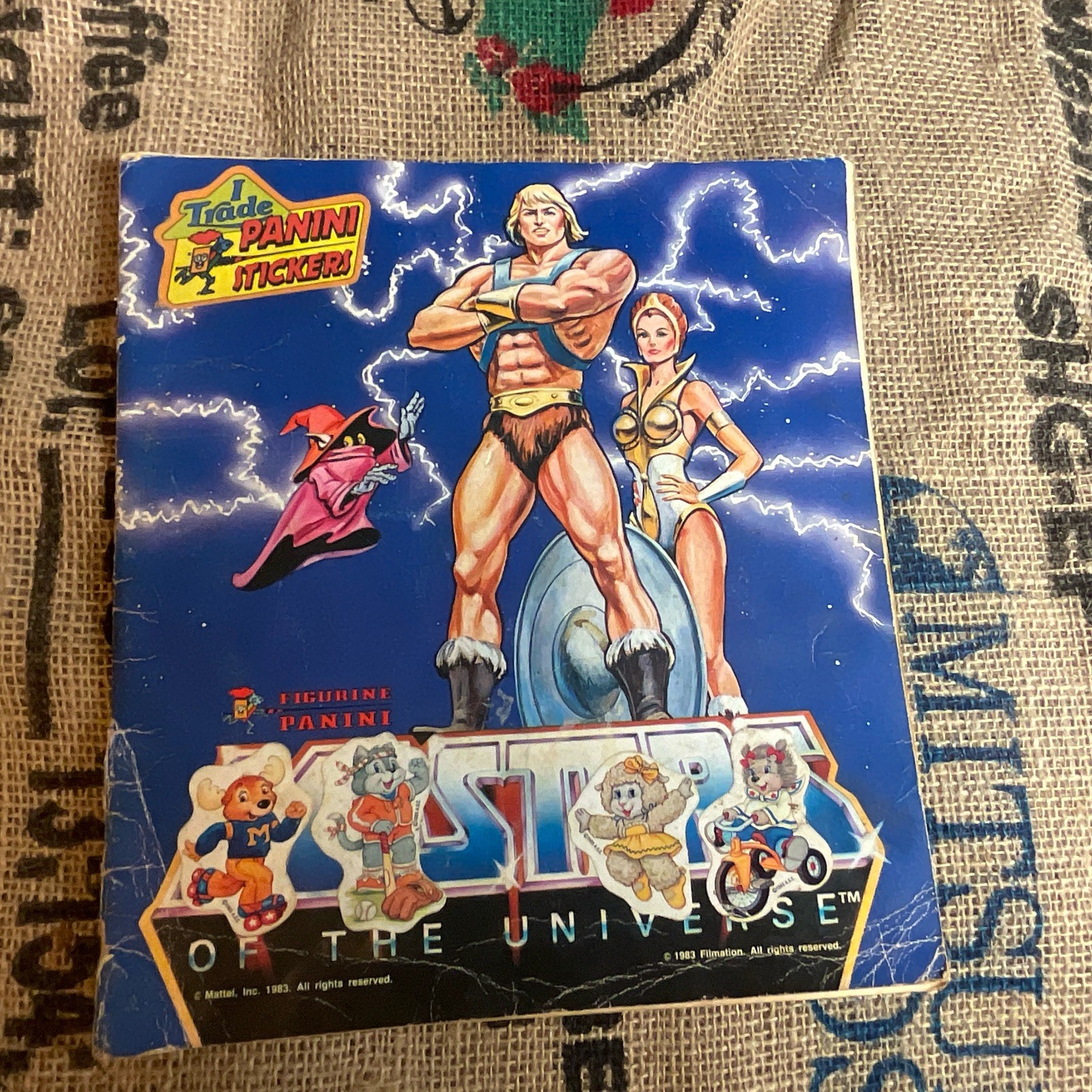 Panini Masters of the Universe Sticker Album 1983 English Vintage, complete Read Panini Masters of the Universe Sticker Album 1983 English Vintage, complete Read