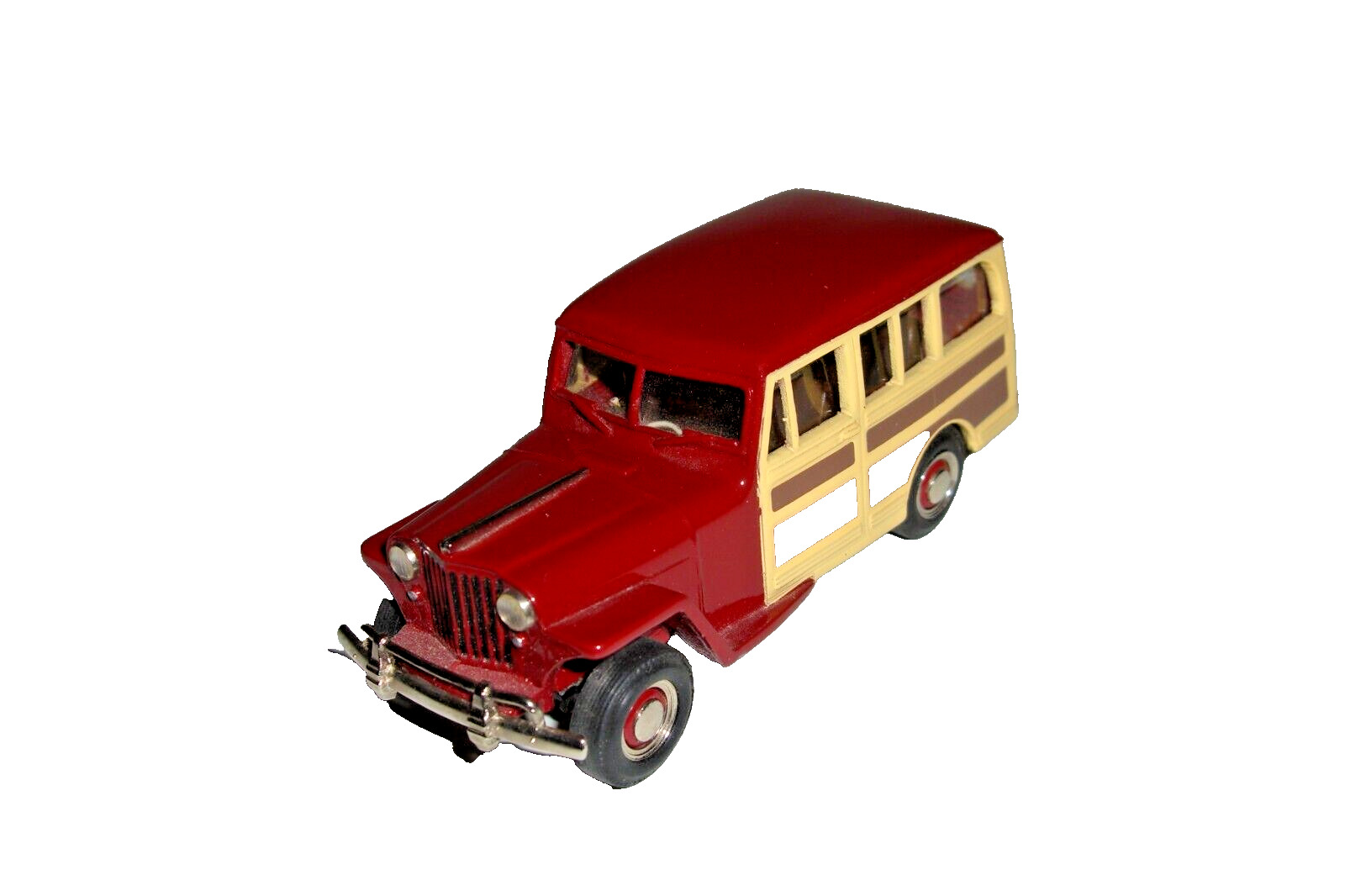 Rare U.S. Model Mint US-7 1949 Willys  Jeep Station Wagon WHITE METAL MODEL