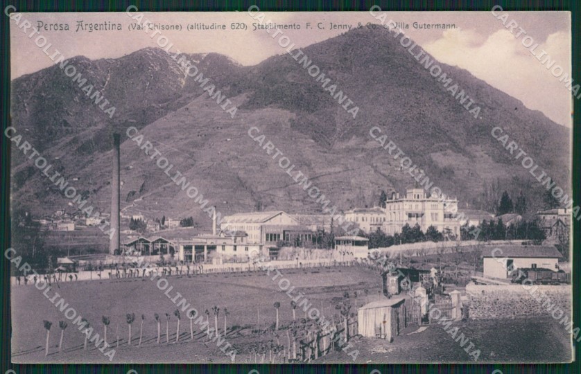 Torino Perosa Argentina Genta NECKED POSTCARD QZ0133 Torino Perosa Argentina Genta NECKED POSTCARD QZ0133