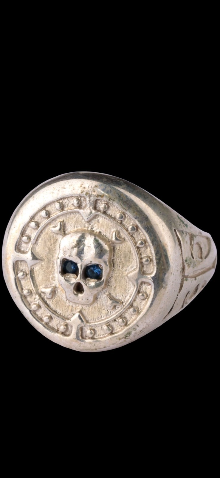Antique Ww2 Era Central European Ring Sterling Silver Unique Amulet Europe Antique Ww2 Era Central European Ring Sterling Silver Unique Amulet Europe