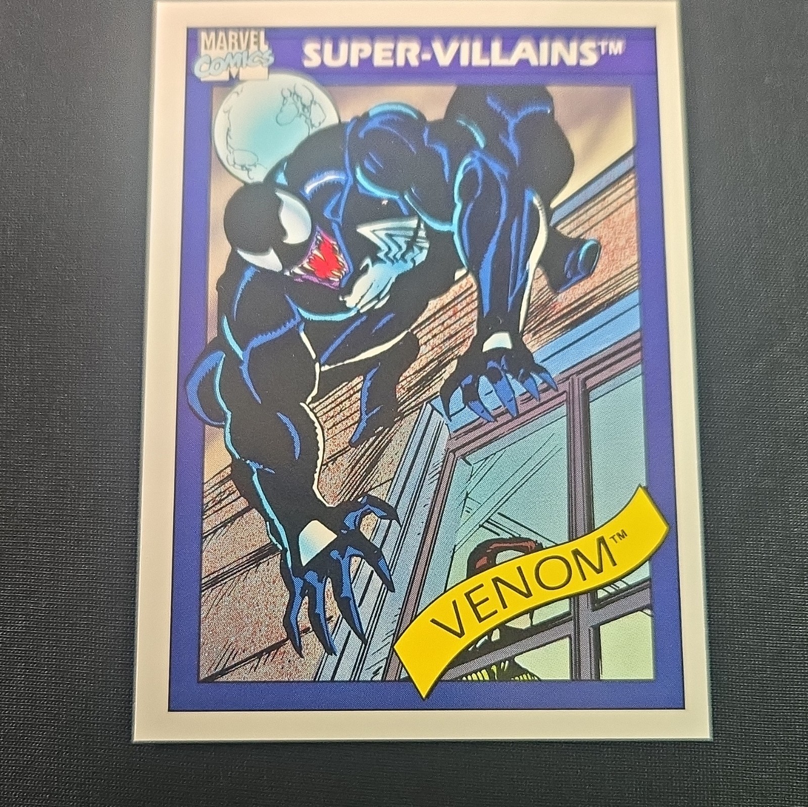 VENOM 1990 Impel Marvel Comics Universe Series 1 Super Villains Card #73 Mint. VENOM 1990 Impel Marvel Comics Universe Series 1 Super Villains Card #73 Mint.