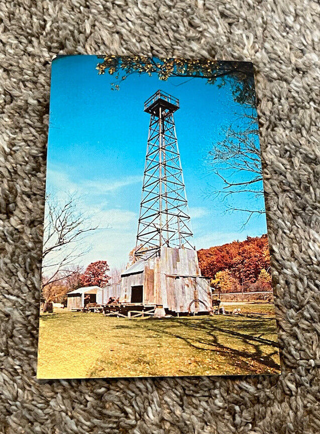 Postcard: Titusville, Pa. Drilling Rig At Drake Well Park Oil Industry Unposted 
