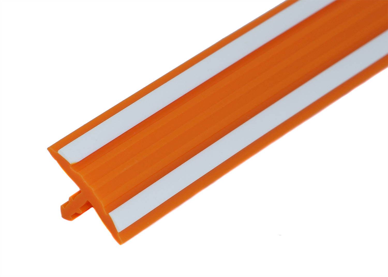 20ft of 0.58" Orange-White Striped T-Molding for Nichibutsu Arcade Games