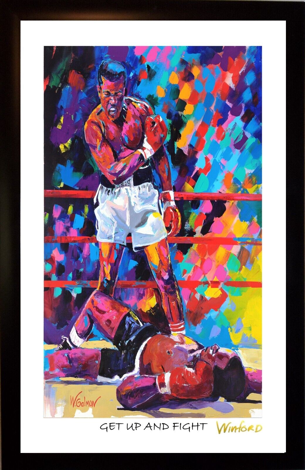 Sale Muhammad Ali Sonny Liston Premium Art Print Was $129.95 Now $89.95