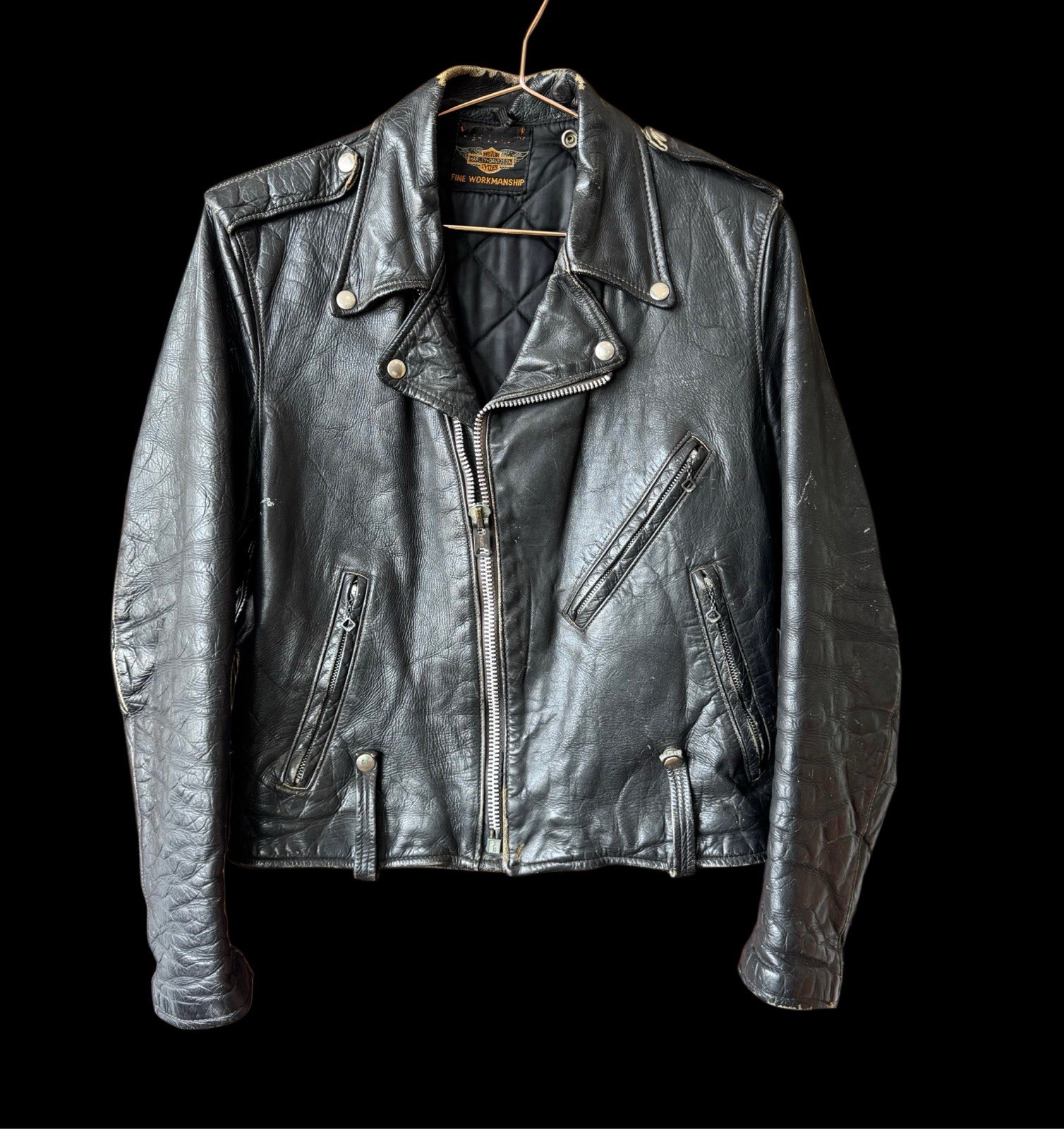 Vintage 50s Harley Davidson, Leather Biker Jacket Rockabilly James Dean SMALL Vintage 50s Harley Davidson, Leather Biker Jacket Rockabilly James Dean SMALL