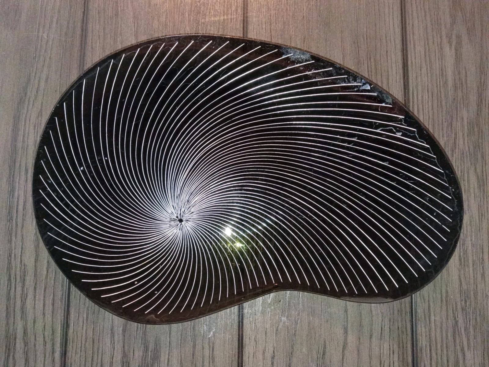Vintage Mid Century Modern Lausitzer Glas Kidney Shaped Serving Tray Vintage Mid Century Modern Lausitzer Glas Kidney Shaped Serving Tray