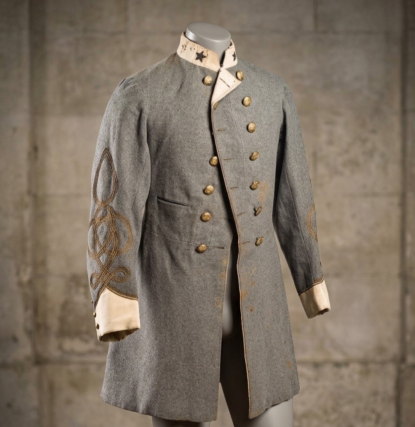 Confederate Coat Handmade Colonel's Frock Coat | Civil War Wool Officer Uniform
