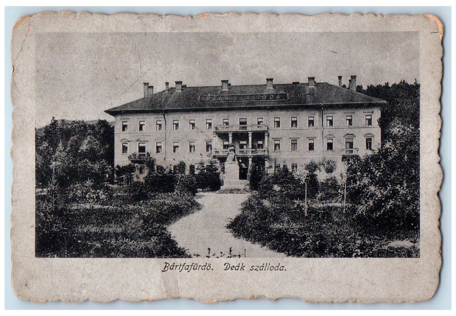 Slovakia Postcard Bartfafurdo Deak Hotel Building c1910 Antique Posted Slovakia Postcard Bartfafurdo Deak Hotel Building c1910 Antique Posted