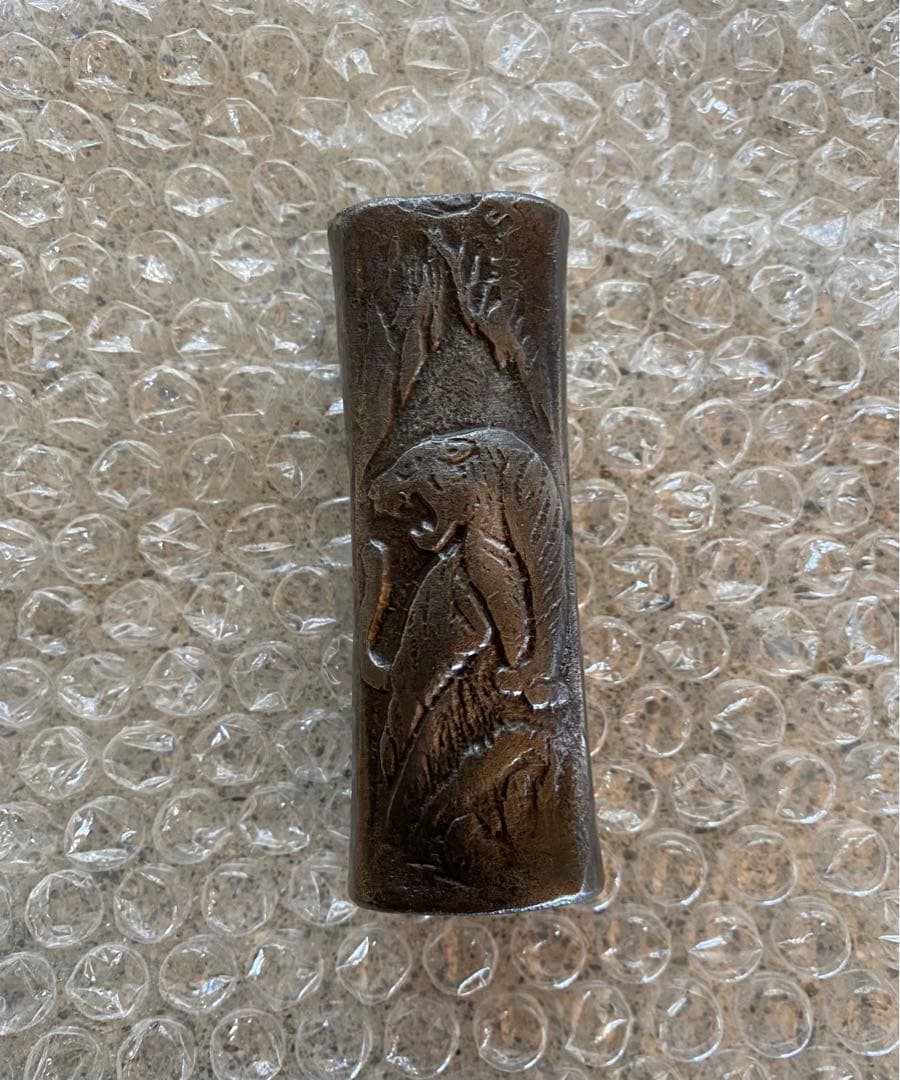 Japanese Genno Hammer Head Tiger Carving Carved Head Carpentry Tool Decorative Japanese Genno Hammer Head Tiger Carving Carved Head Carpentry Tool Decorative
