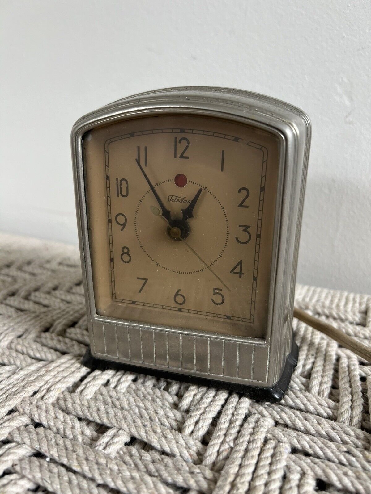 🍊Vintage 1930's Telechron Deco Alarm Clock | Model 715 Works Great