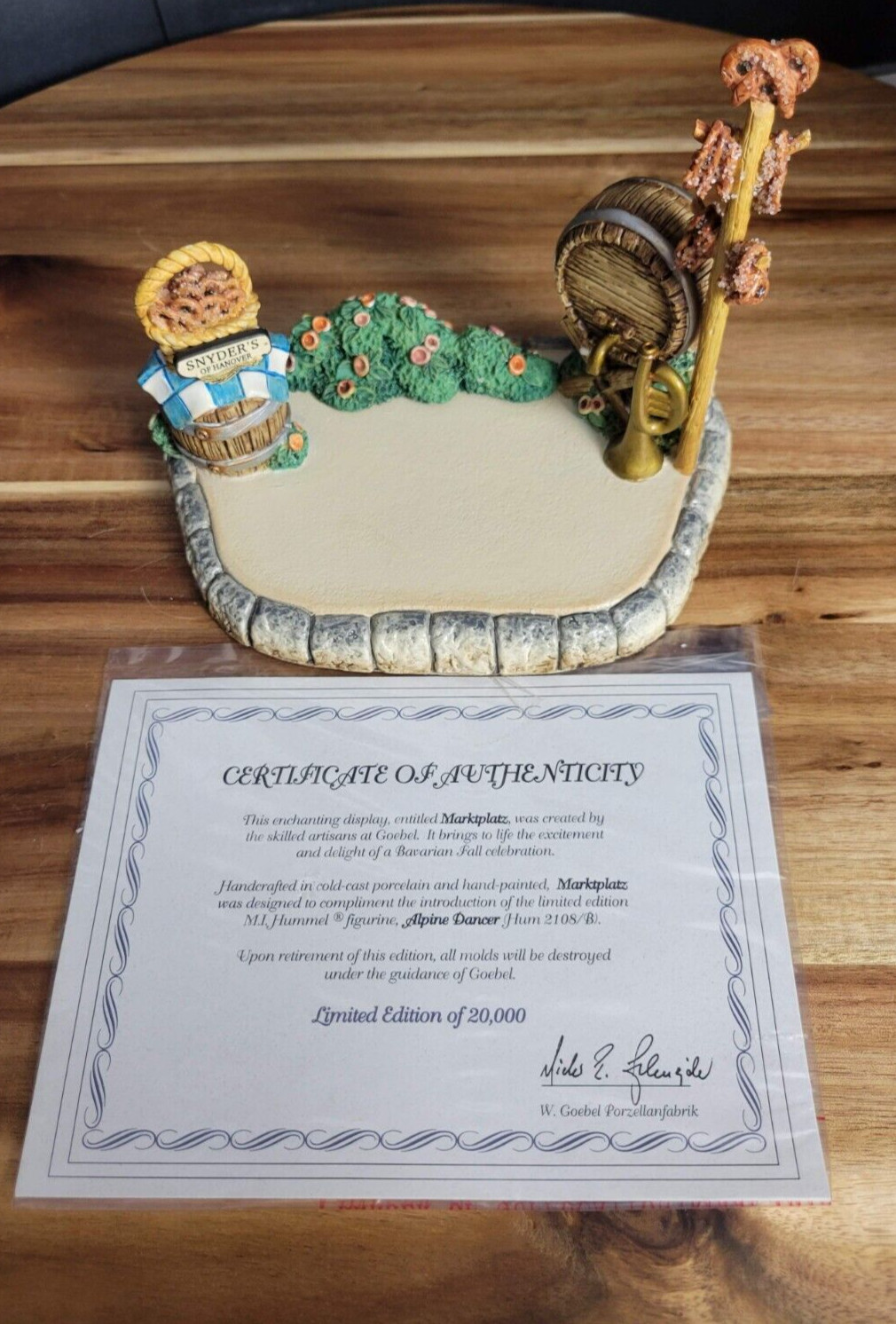 Hummel Goebel Mark #1065D - Marktplatz New in Box w/Certificate of Authenticity Hummel Goebel Mark #1065D - Marktplatz New in Box w/Certificate of Authenticity
