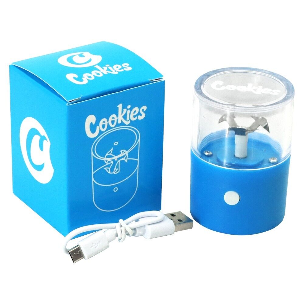 Electric Portable Auto Herb Grinding Crusher Machine / Rechargeable/USB-Blue