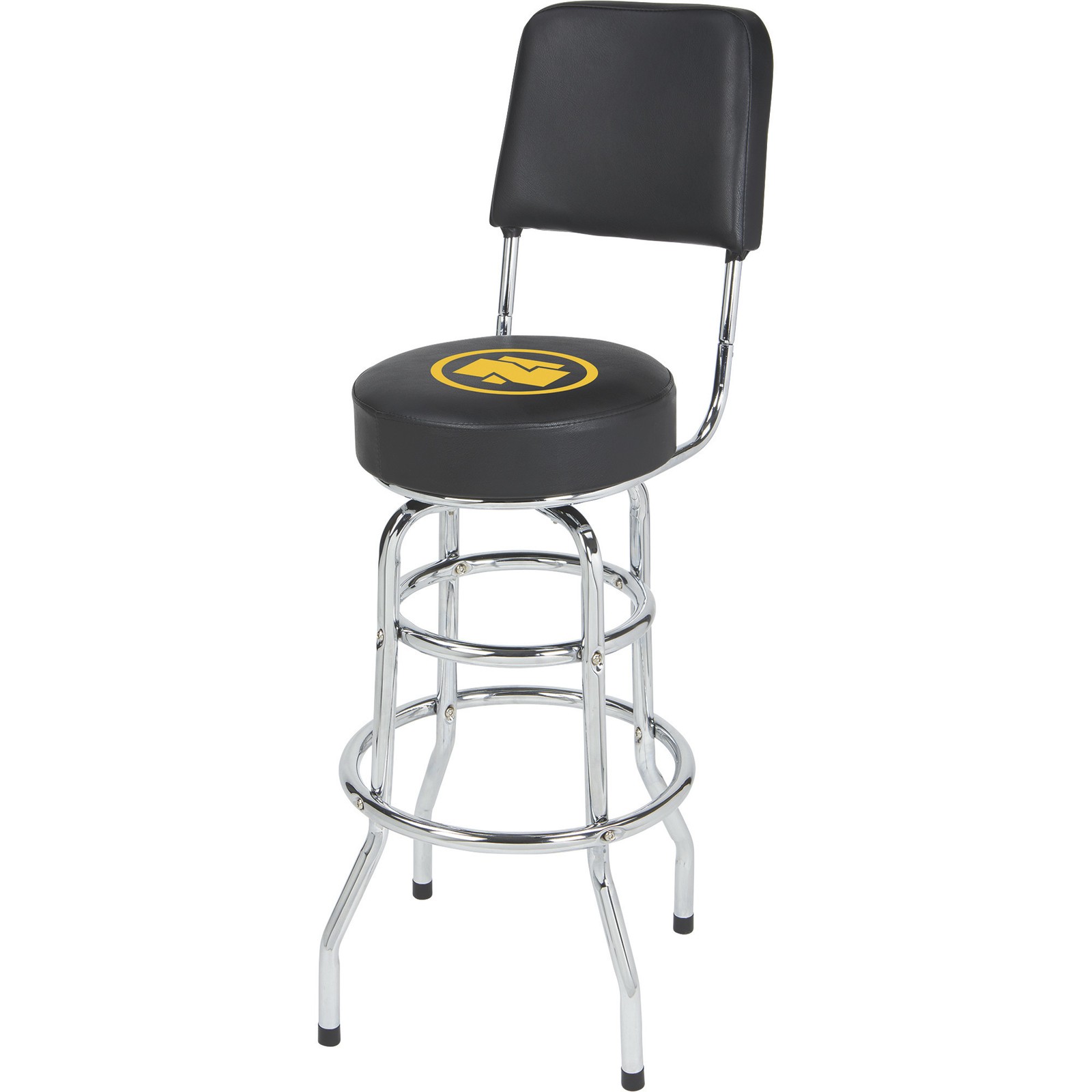 Northern Tool + Equipment Shop Stool with Backrest, 300-Lb. Capacity, 30-3/8in.