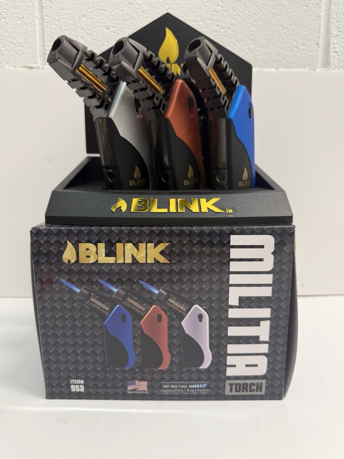 Blink Windproof Torch Glid Lighters #952 - 6 Ct Per Display Blink Windproof Torch Glid Lighters #952 - 6 Ct Per Display