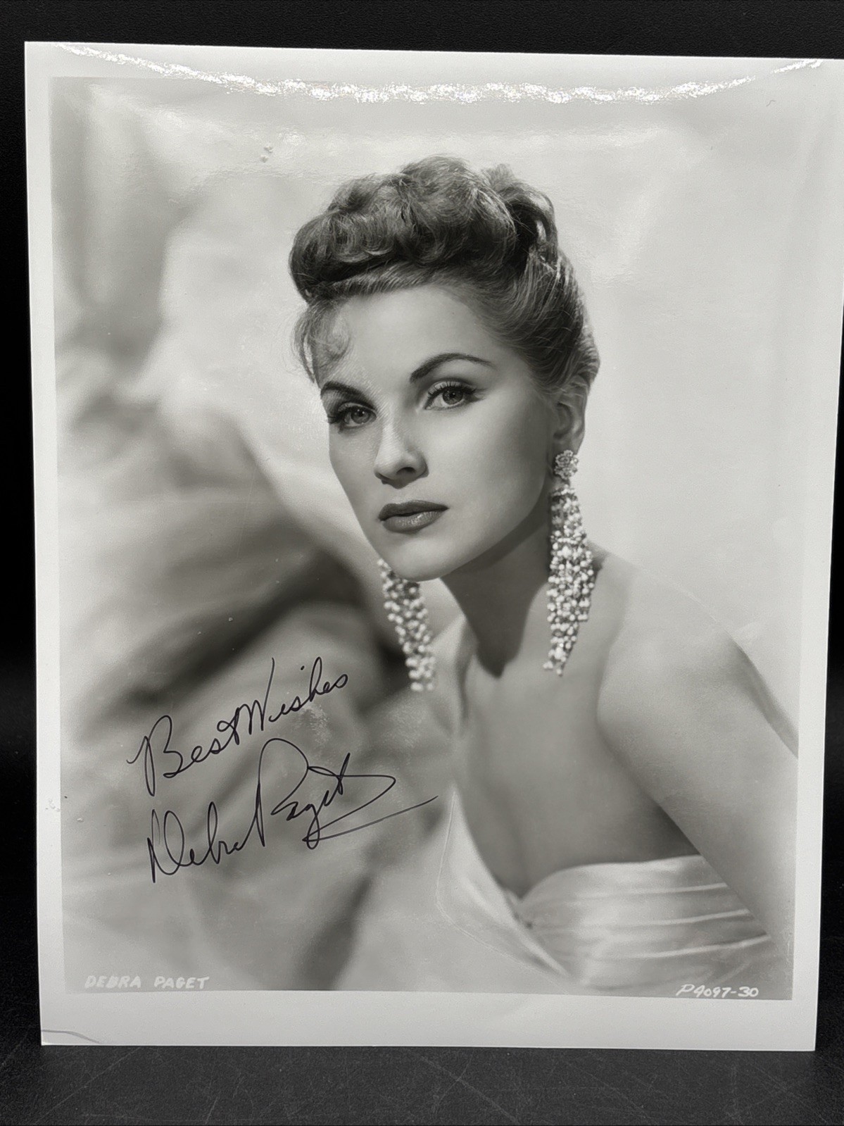 1950s Debra Paget Glamour Shot Signed Photo 8 X 10 1950s Debra Paget Glamour Shot Signed Photo 8 X 10