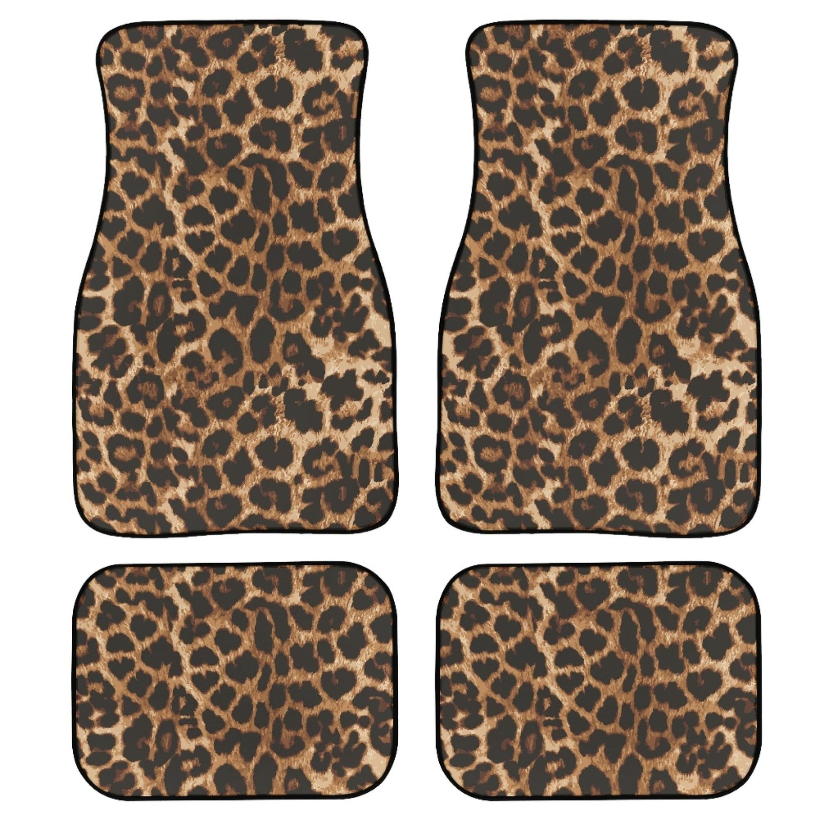 Brown Leopard Print Car Floor Mats Carpet Universal Abstract Cheetah Pattern ... Brown Leopard Print Car Floor Mats Carpet Universal Abstract Cheetah Pattern ...