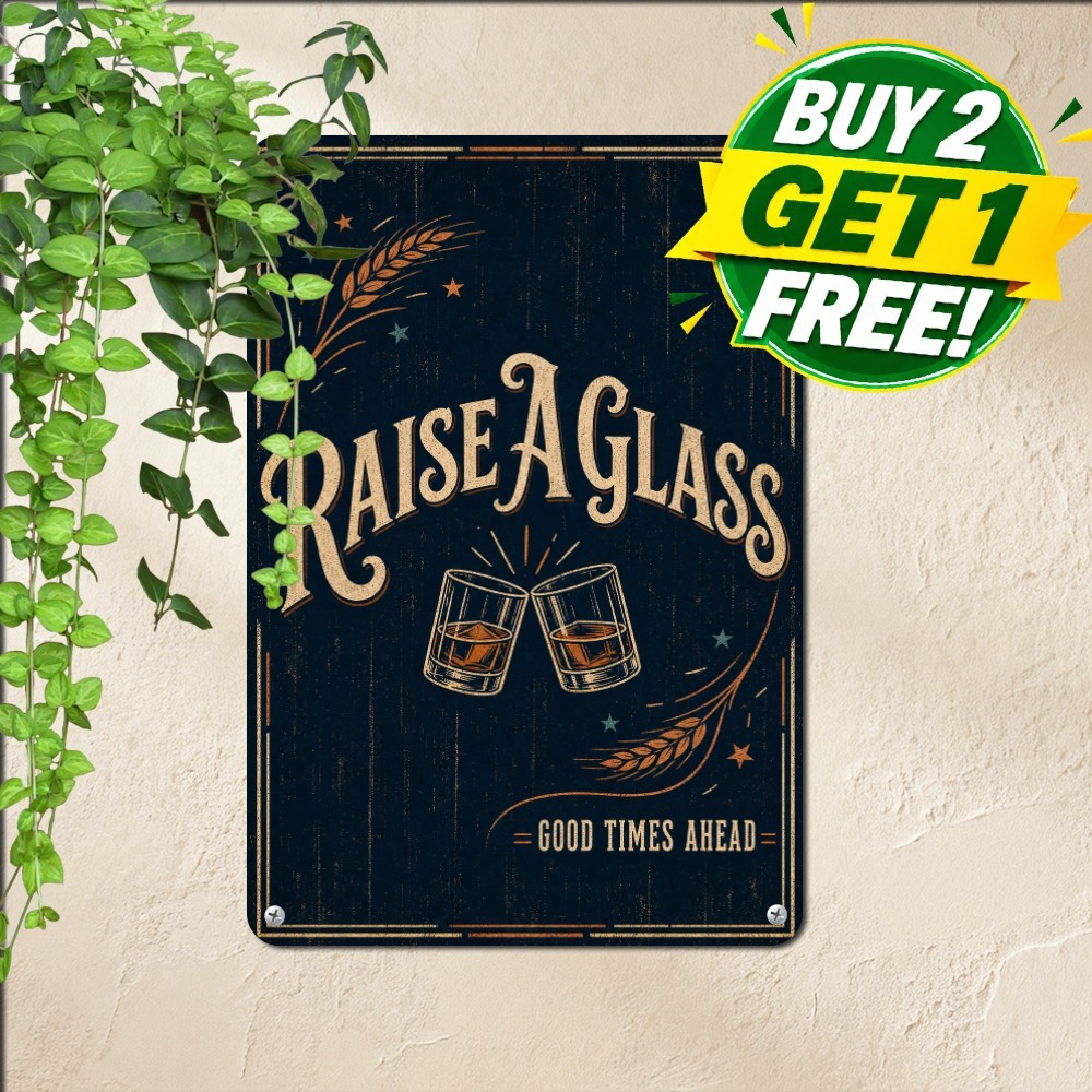 Cheers To All My Friends Sign Vintage Bar Drinking Saloon Tavern Metal Plaque Cheers To All My Friends Sign Vintage Bar Drinking Saloon Tavern Metal Plaque