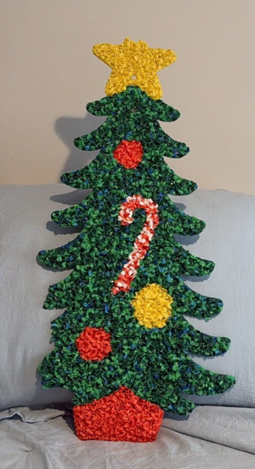 Vintage 1970-80s Melted Plastic Christmas tree Decoration (Make an offer) Vintage 1970-80s Melted Plastic Christmas tree Decoration (Make an offer)
