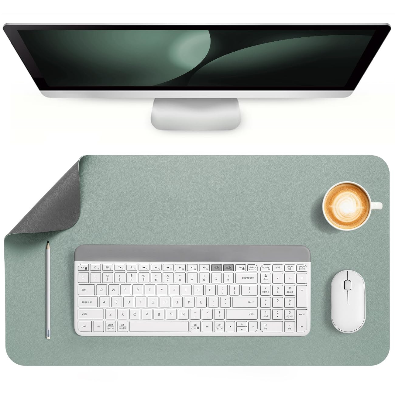 Dual Sided Desk Pad Faux Leather Desk Mat Large Mouse Pad Dual Sided Desk Pad Faux Leather Desk Mat Large Mouse Pad