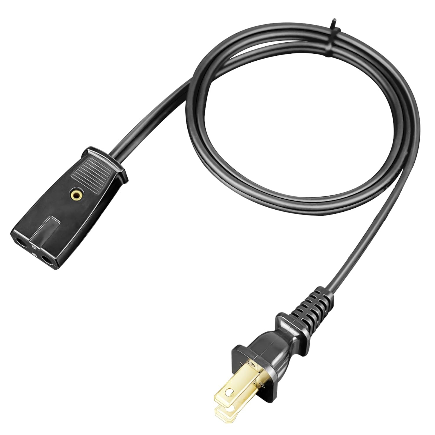 6Ft Replacement Power Cord 2-Pin 1/2 Inch Spacing for Small Appliances 6Ft Replacement Power Cord 2-Pin 1/2 Inch Spacing for Small Appliances