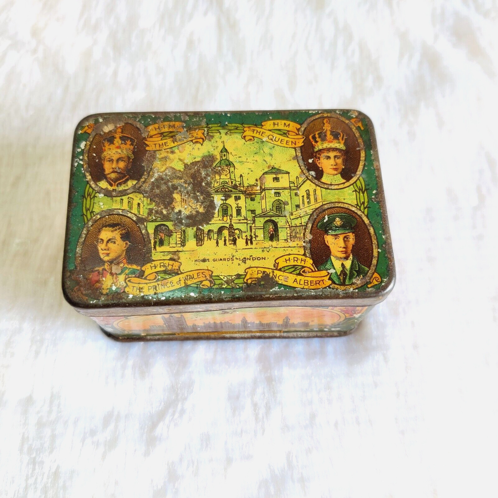 1920s Vintage Royal King Queen Prince Thackers Ink Advertising Tin England TN121