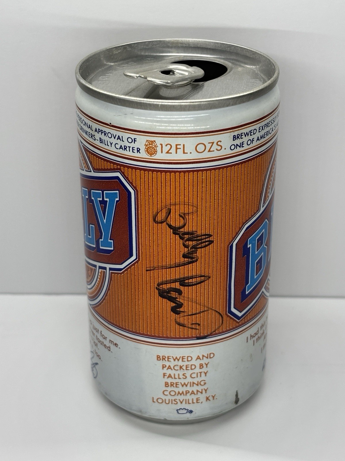 VTG Vintage 70’s Billy Beer Can Empty Signed Billy Carter Jimmy Carter VTG Vintage 70’s Billy Beer Can Empty Signed Billy Carter Jimmy Carter