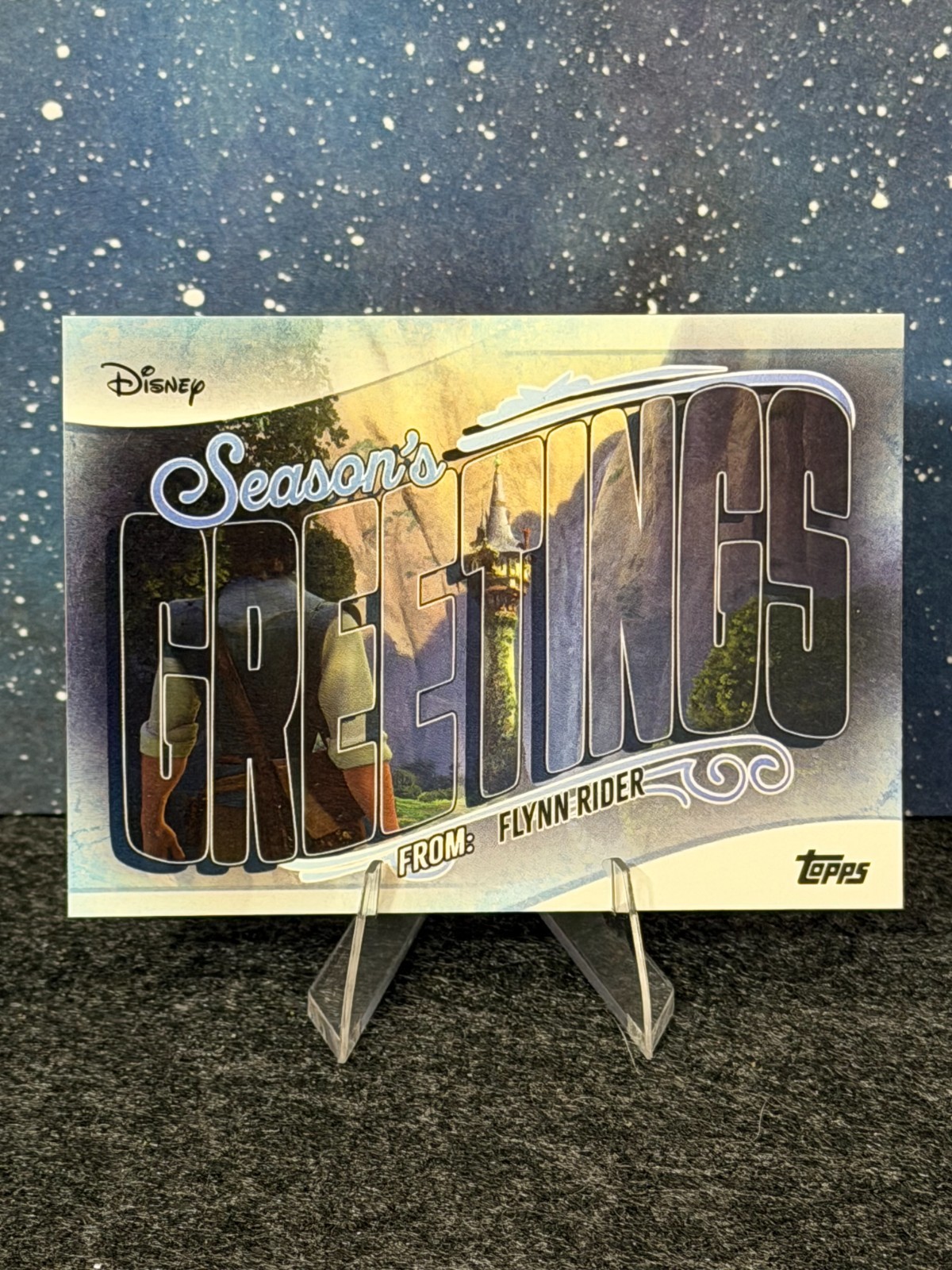 2025 Topps Disney Wonder Seasons Greetings #SG-7 Flynn Rider 💎 2025 Topps Disney Wonder Seasons Greetings #SG-7 Flynn Rider 💎