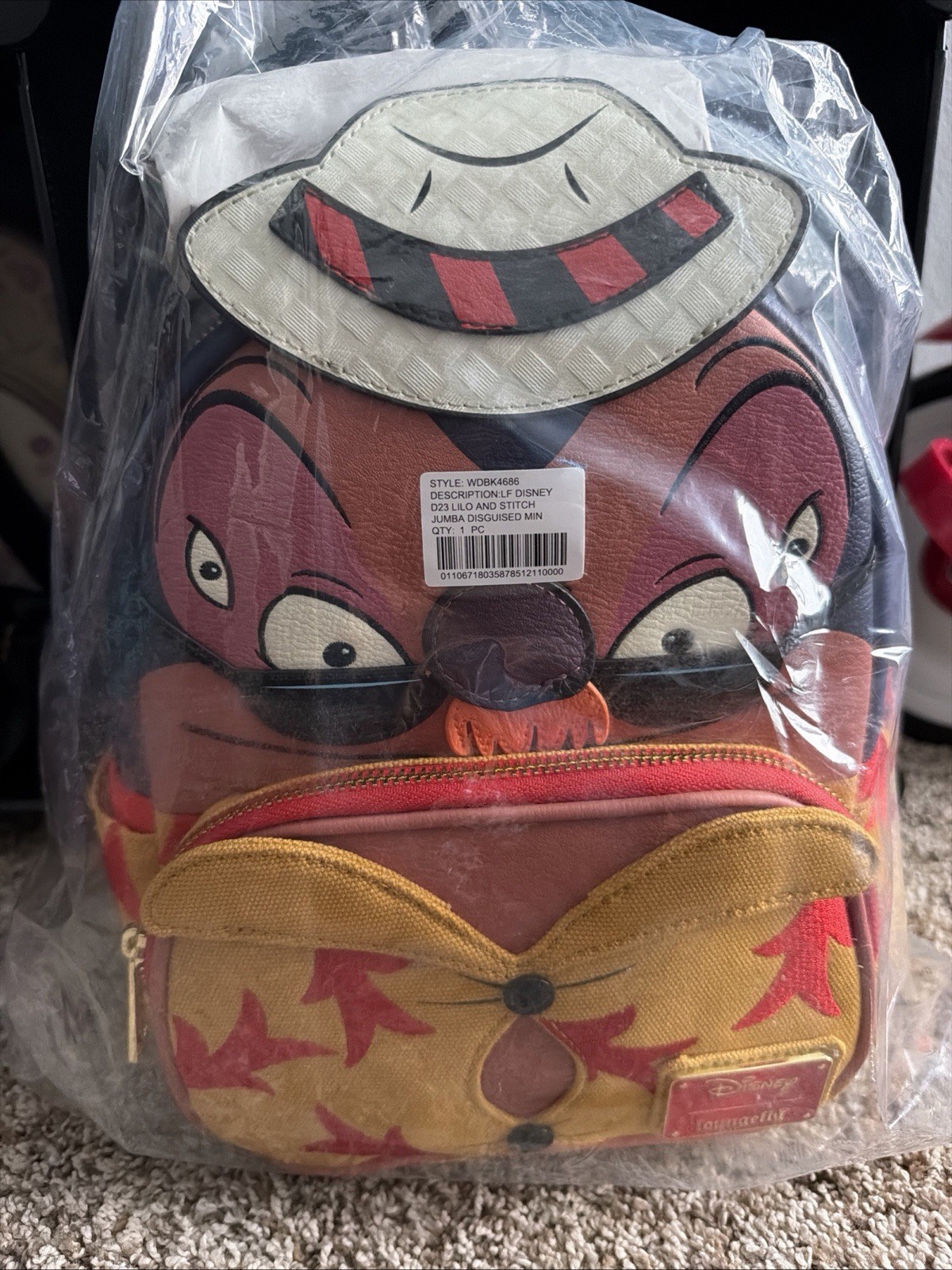 2026 Disney D23 Loungefly Lilo & Stitch Jumba in Disguise Mini Backpack NWT 2026 Disney D23 Loungefly Lilo & Stitch Jumba in Disguise Mini Backpack NWT