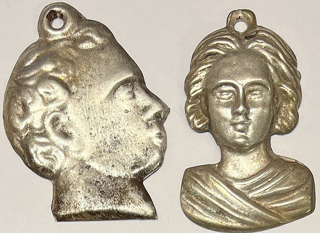 original & Very antique lot x2 ex votos faces design lamine du metal beauty original & Very antique lot x2 ex votos faces design lamine du metal beauty