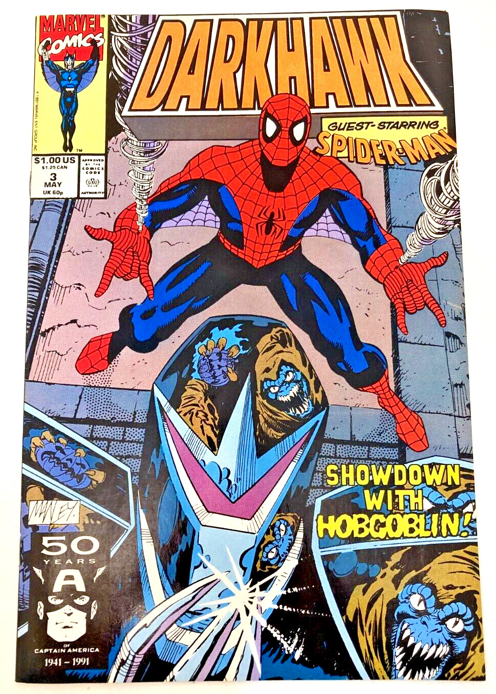 Darkhawk #3  MARVEL Comics 1991 VF