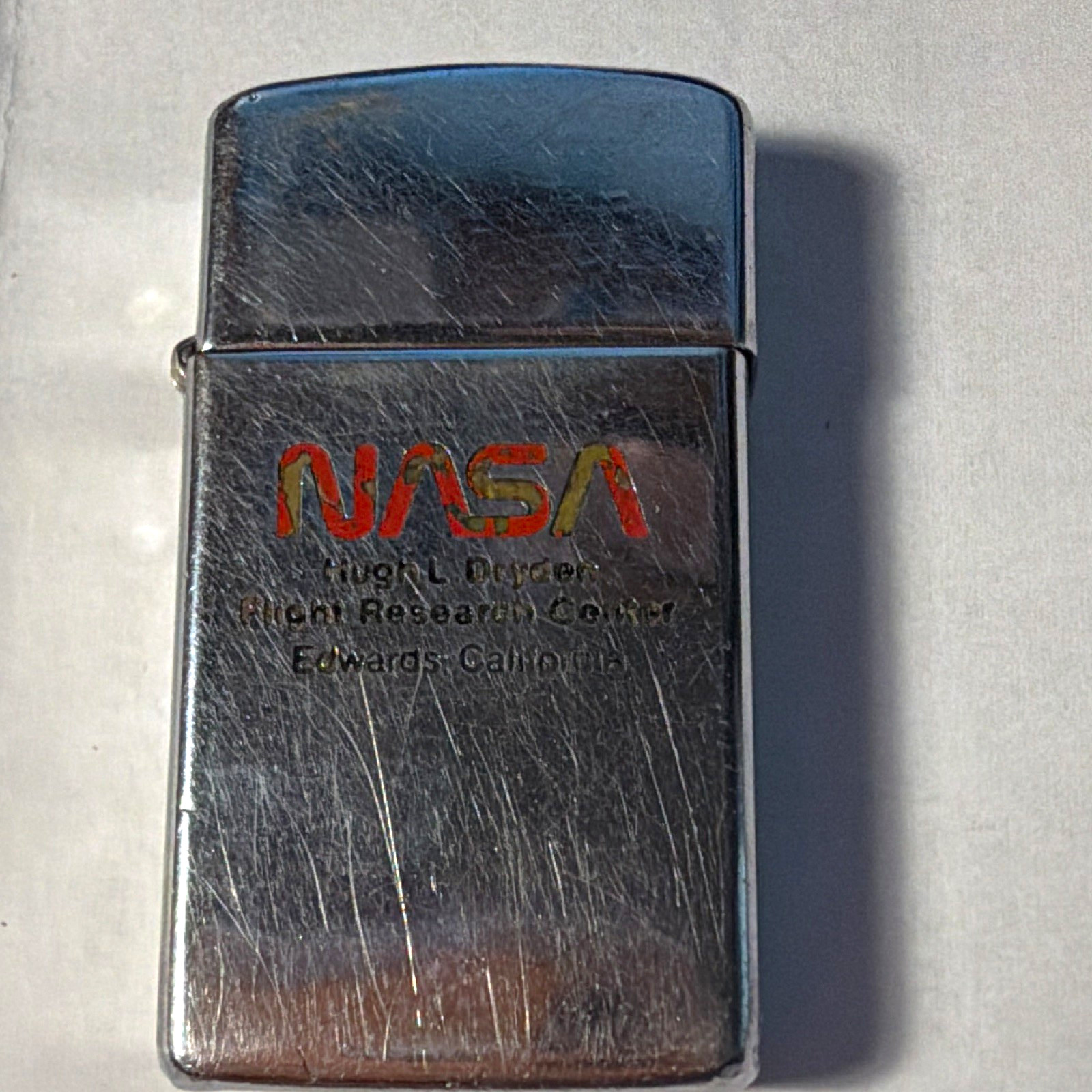 Zippo NASA Hugh L. Dryden Flight Research Center Edwards California Lighter Zippo NASA Hugh L. Dryden Flight Research Center Edwards California Lighter