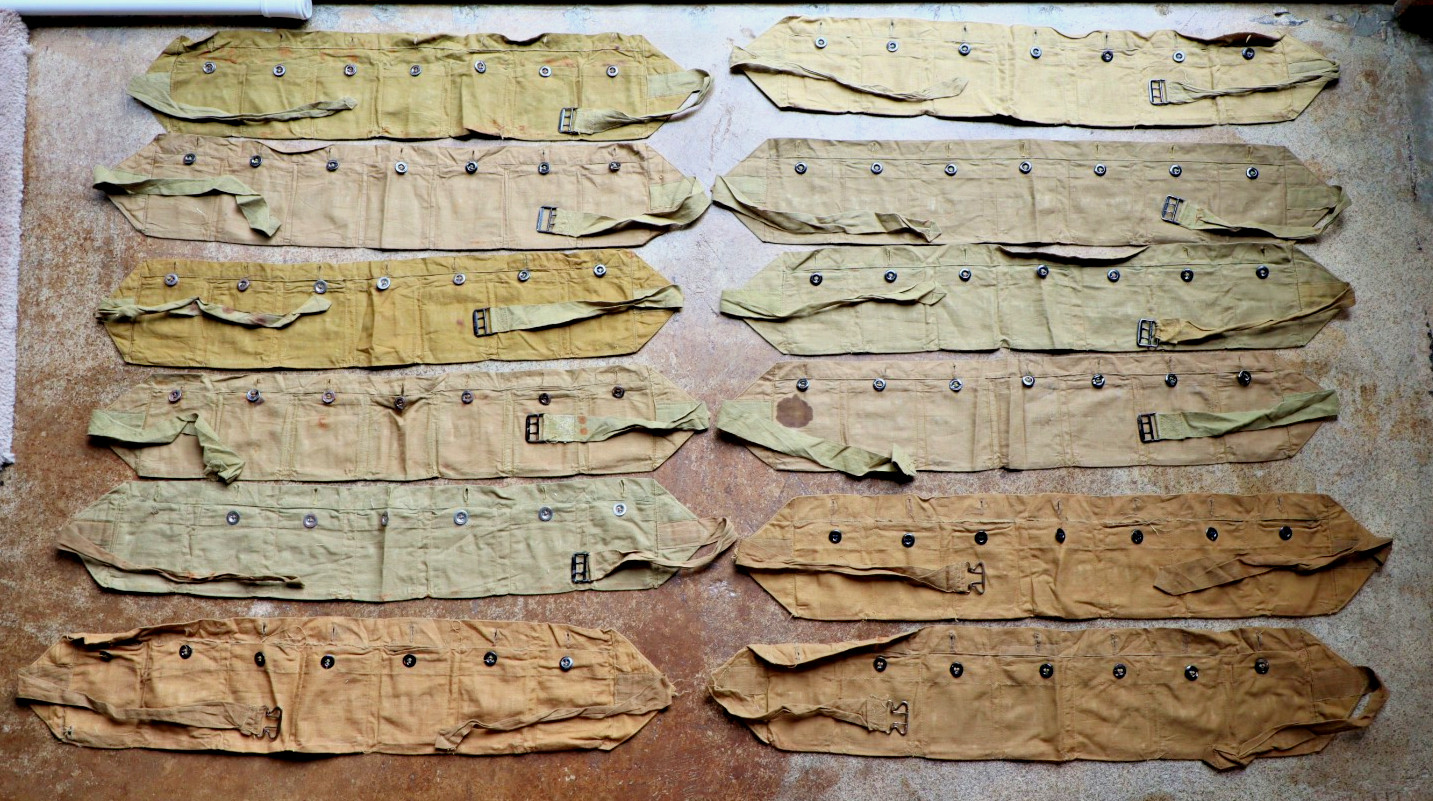 WWII German Spanish Civil War Cloth Ammo Bandolier for Infantry Rifle Original WWII German Spanish Civil War Cloth Ammo Bandolier for Infantry Rifle Original