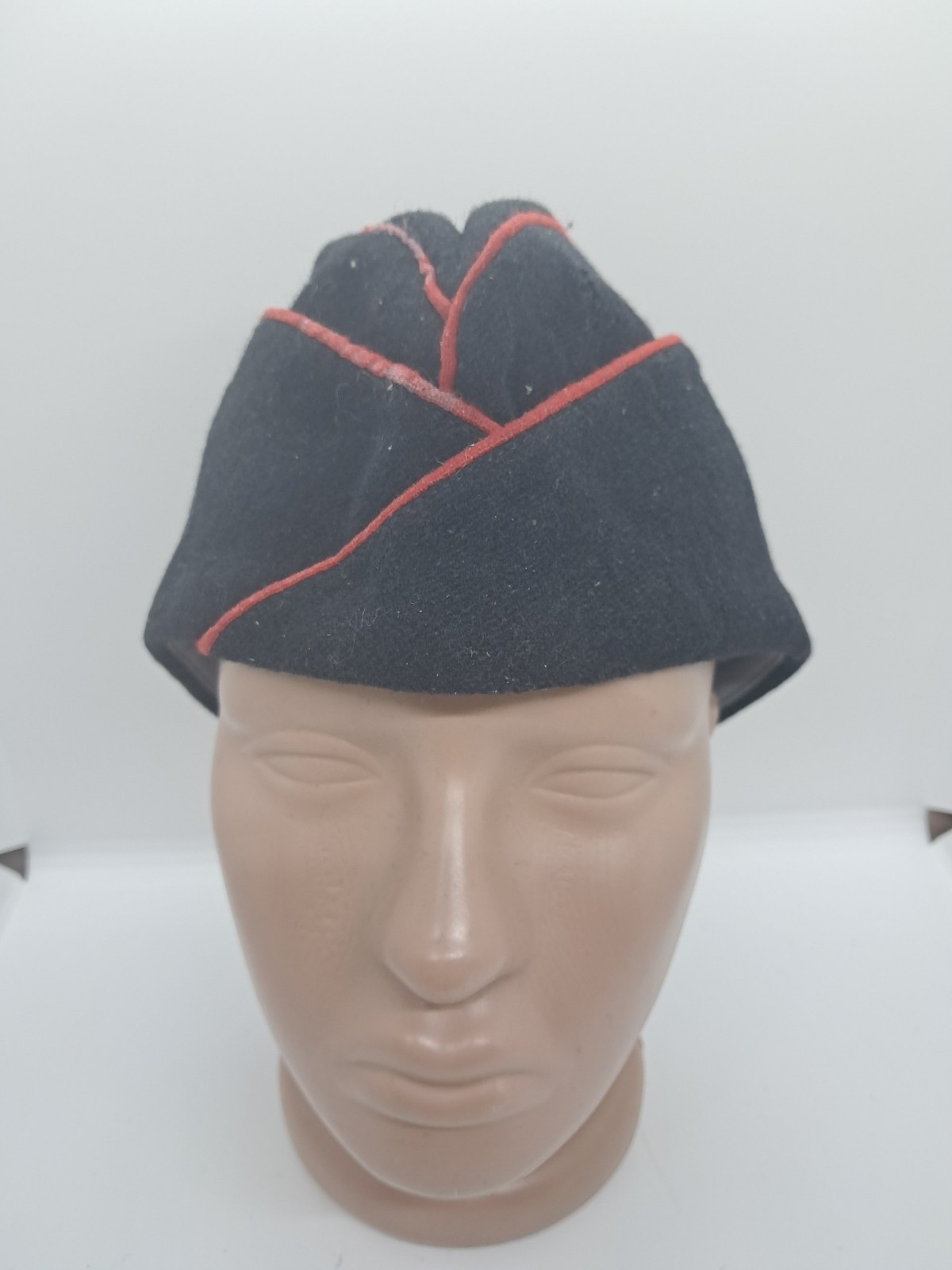 Vintage Swiss Firefighter's Cap, Size 57, Wool, Firefighter's Cap, 1990s 