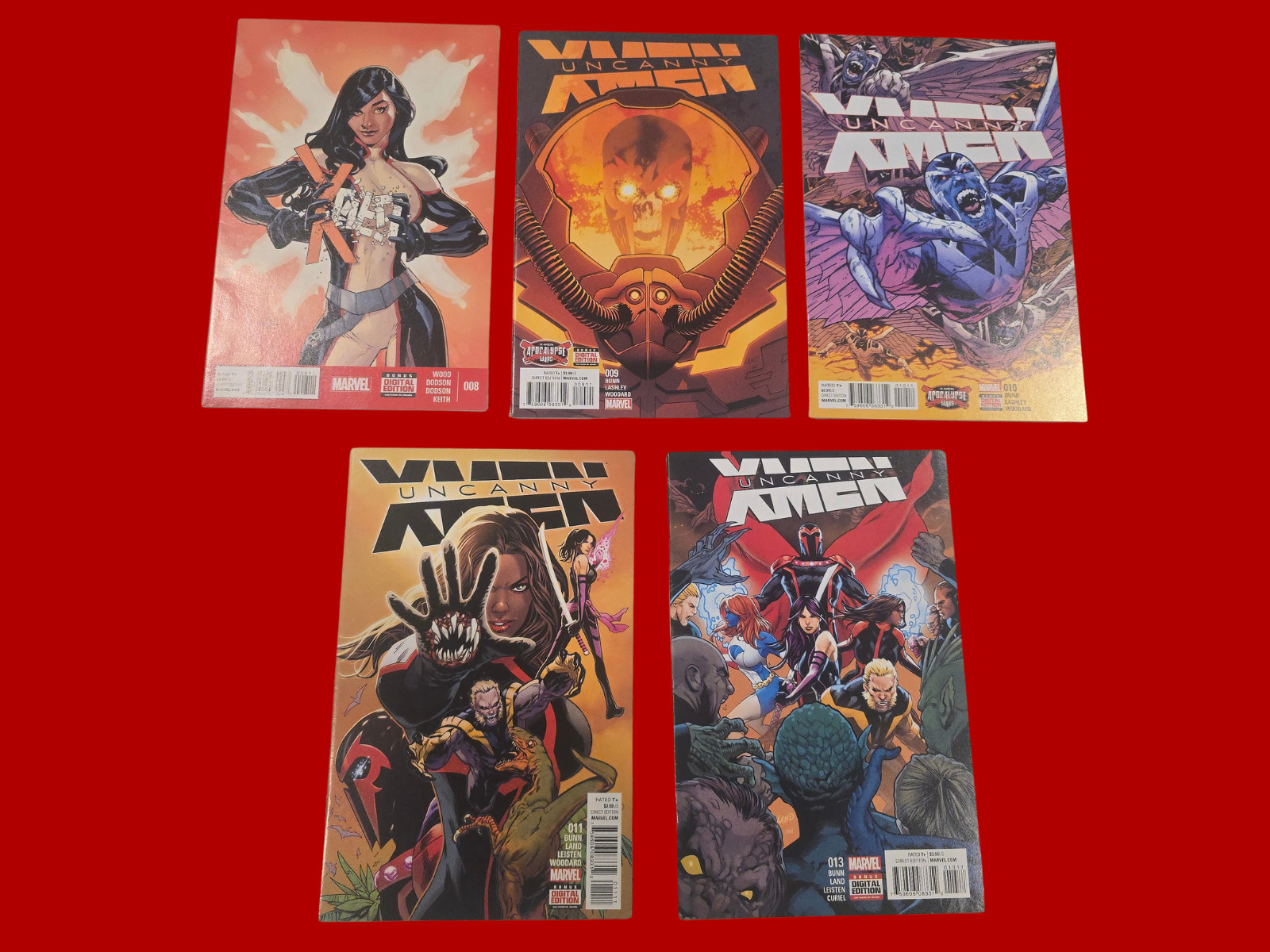 X-Men Uncanny X-Men #8 #9 #10 #11 #13 Marvel Comics 2014 2016 Lot X-Men Uncanny X-Men #8 #9 #10 #11 #13 Marvel Comics 2014 2016 Lot
