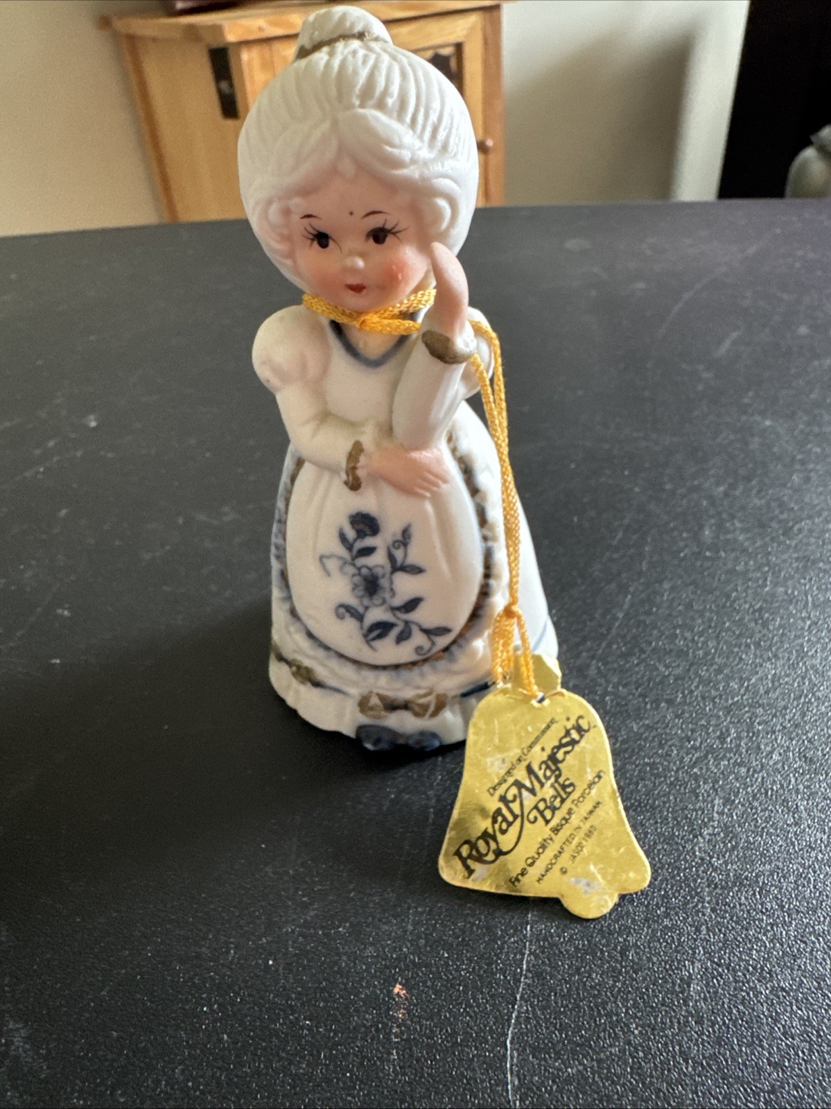 Royal Majestic Porcelain Dutch Girl Bell Figurine Royal Majestic Porcelain Dutch Girl Bell Figurine