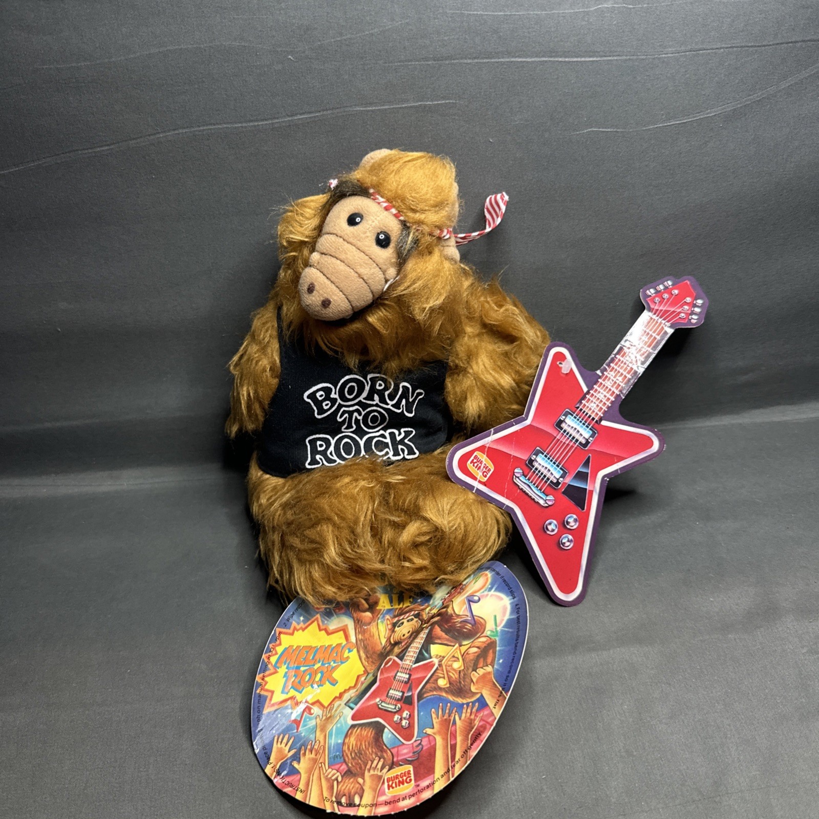1988 Burger King The Many Faces of ALF "Melmac Rock" Puppet & Record 1988 Burger King The Many Faces of ALF "Melmac Rock" Puppet & Record