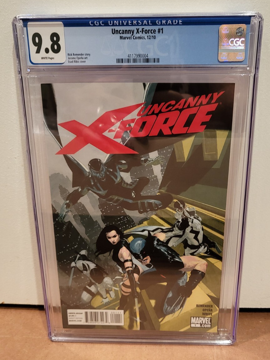 Uncanny X-Force #1 CGC 9.8 1st Ptg Regular Esad Ribic Cover 2010 Uncanny X-Force #1 CGC 9.8 1st Ptg Regular Esad Ribic Cover 2010