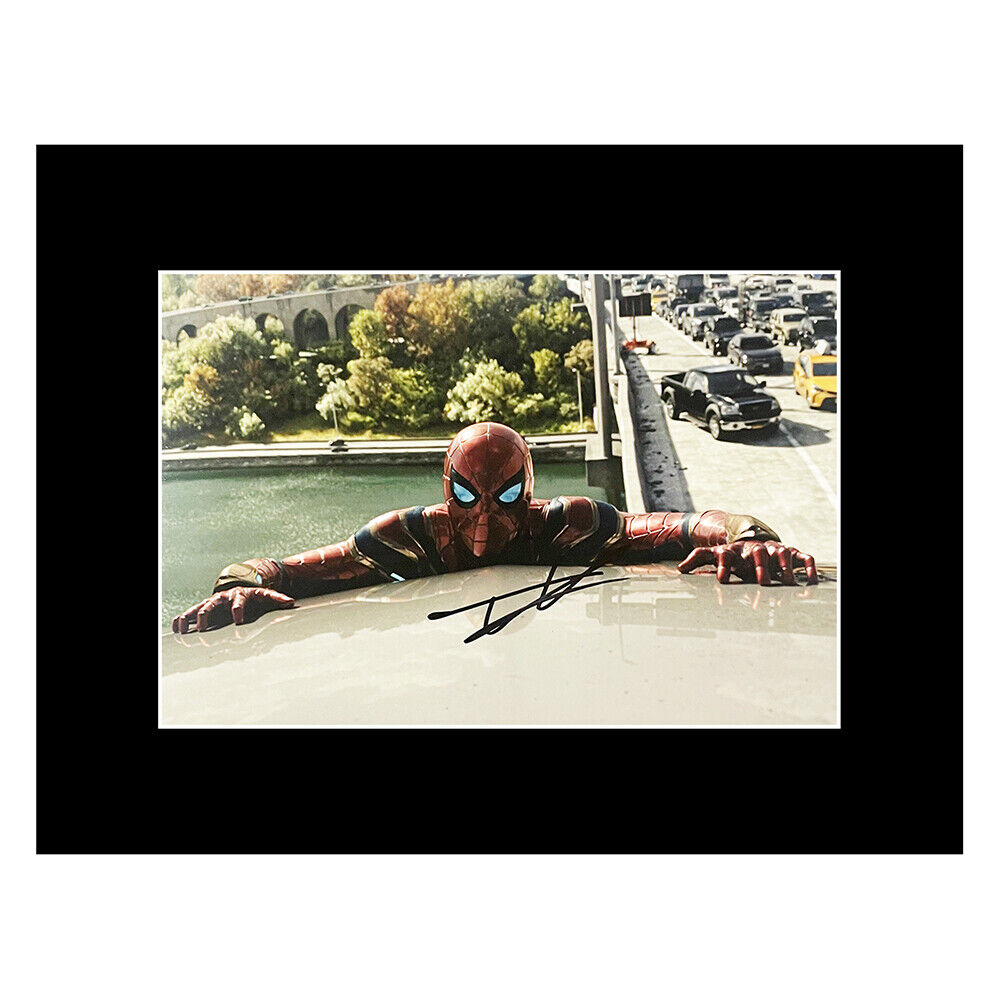 Signed Tom Holland Photo Display - 16x12 Spider Man Autograph +COA