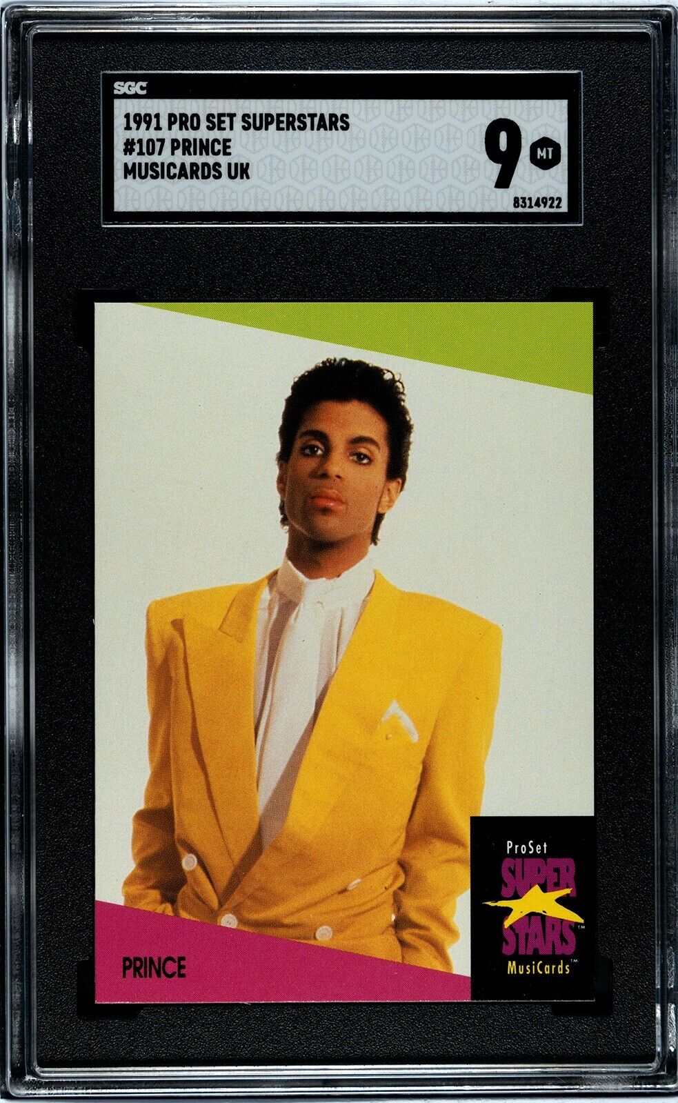 1991 Pro Set Superstars Prince #107 U.K. Edition | SGC 9