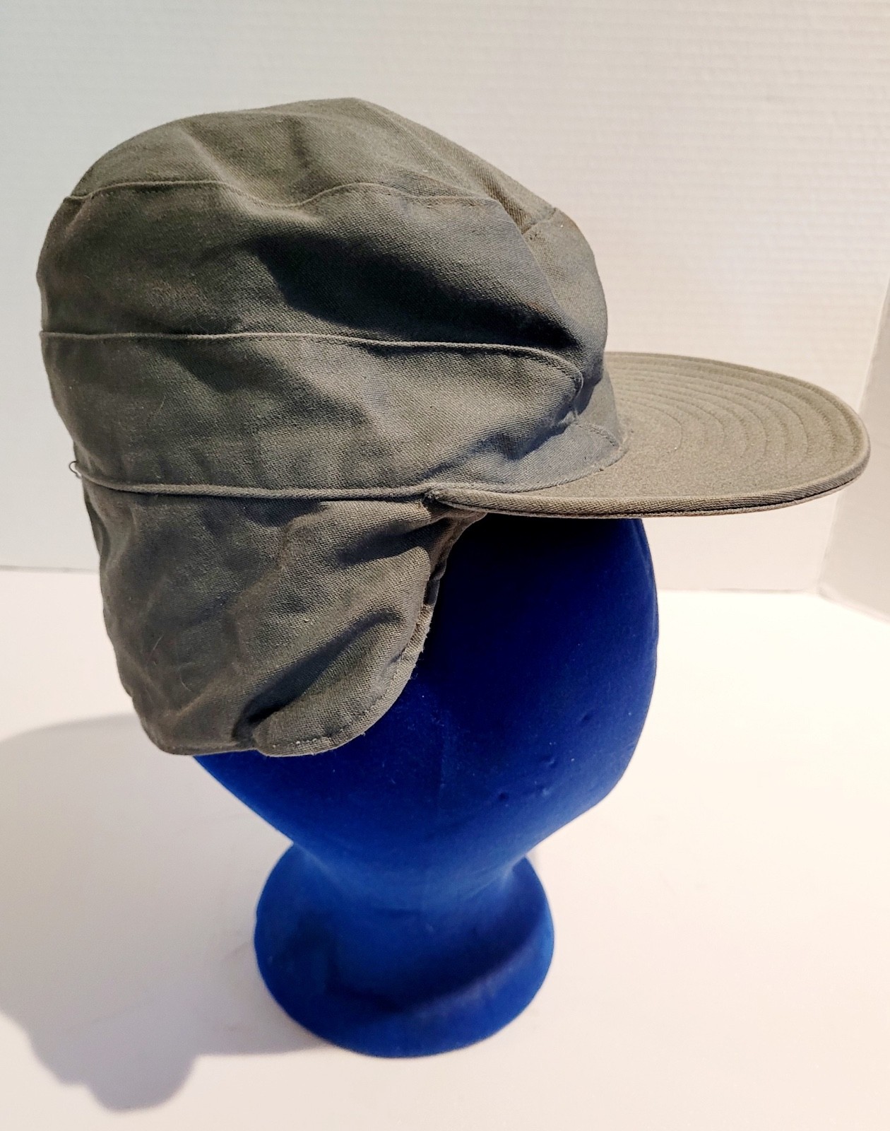 VTG KOREAN WAR ERA AIR FORCE GRAY FIELD HEAVY CAP UNISSUED-SIZE 6 3/4 VTG KOREAN WAR ERA AIR FORCE GRAY FIELD HEAVY CAP UNISSUED-SIZE 6 3/4