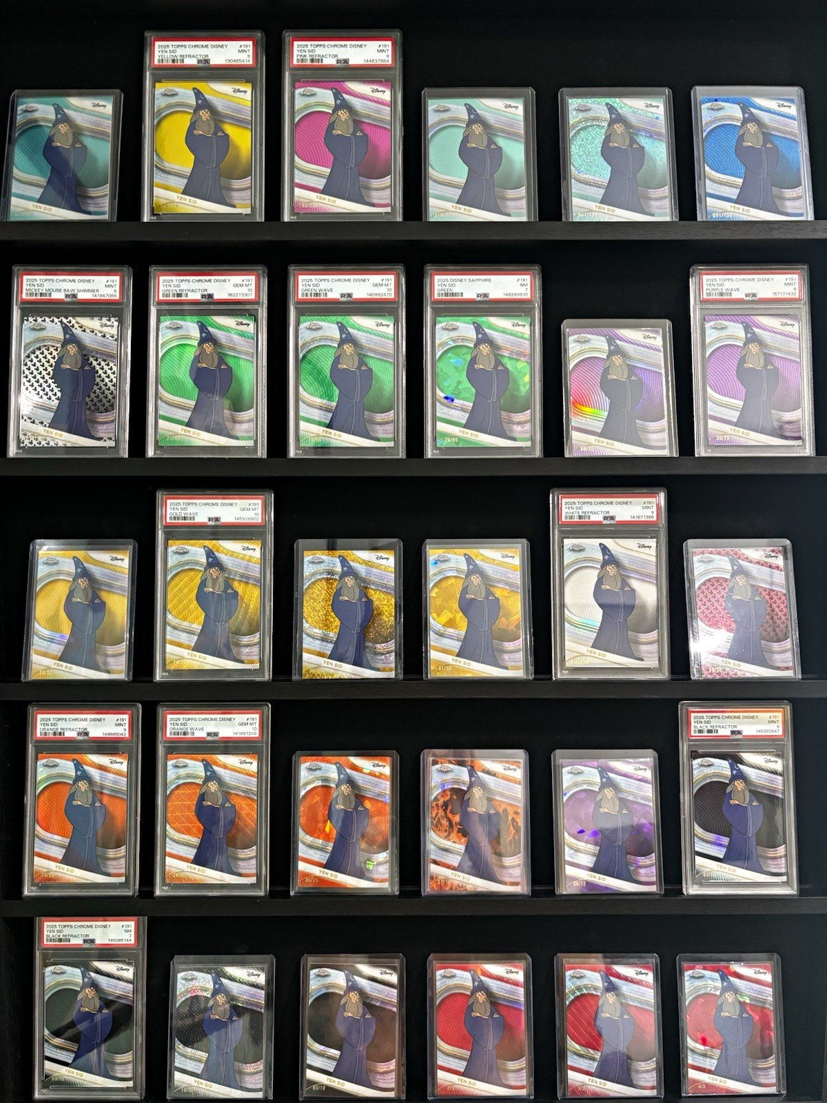 2025 Topps Chrome Disney Yen Sid #191 Fantasia 30-Card Lot