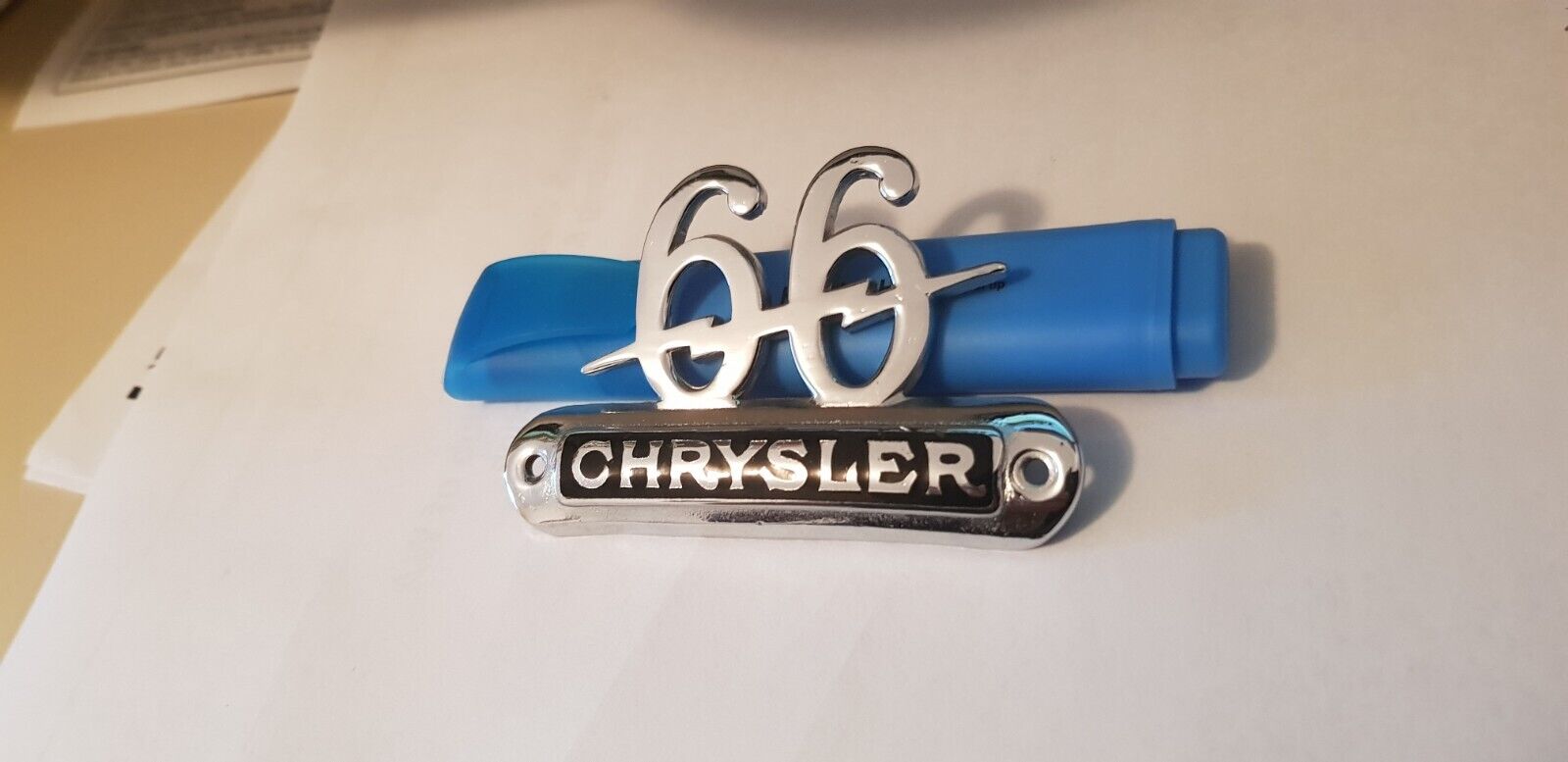 Chrysler 1930  Tie Bar Badge ( Restored )