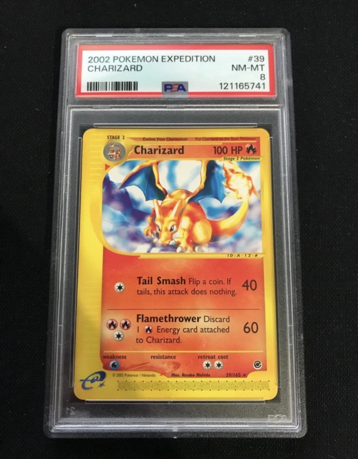 2002 Pokemon TCG Expedition #39 Charizard PSA 8 NM-MT