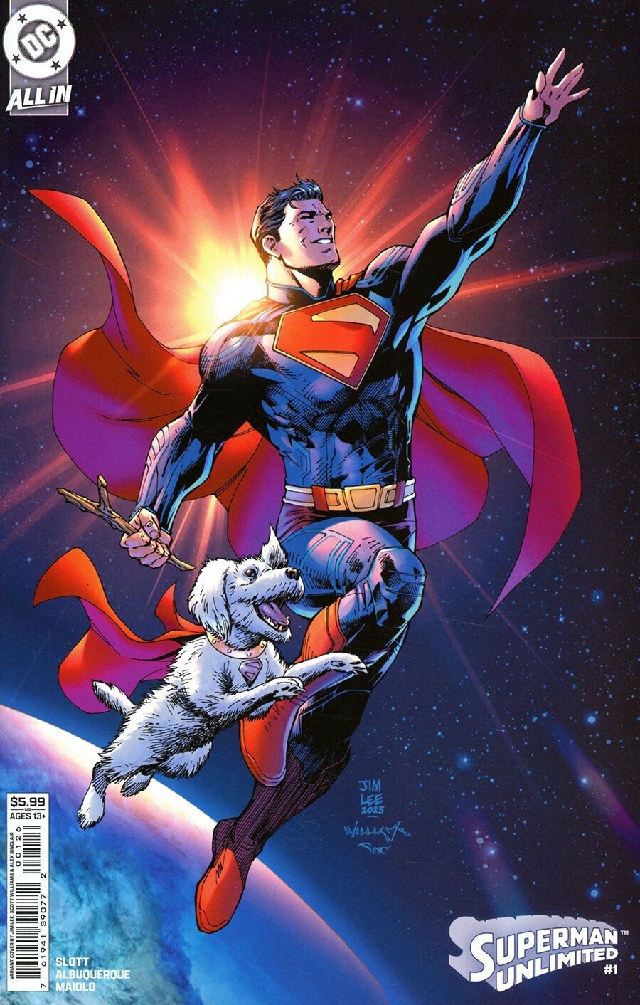 SUPERMAN UNLIMITED #1 (JIM LEE VARIANT)(2025) COMIC BOOK ~ DC SUPERMAN UNLIMITED #1 (JIM LEE VARIANT)(2025) COMIC BOOK ~ DC