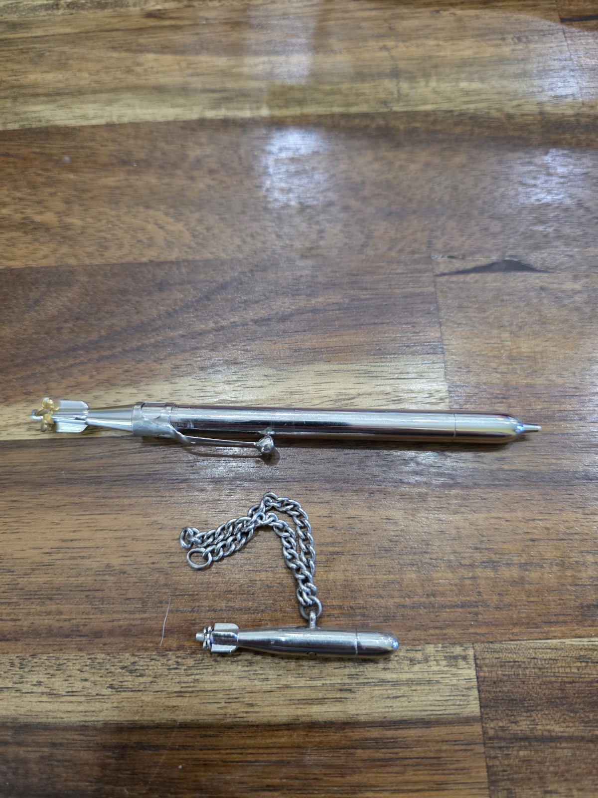 Vintage Hard To Find WW2 Navy Torpedo Mechanical Pencil And Charm Vintage Hard To Find WW2 Navy Torpedo Mechanical Pencil And Charm