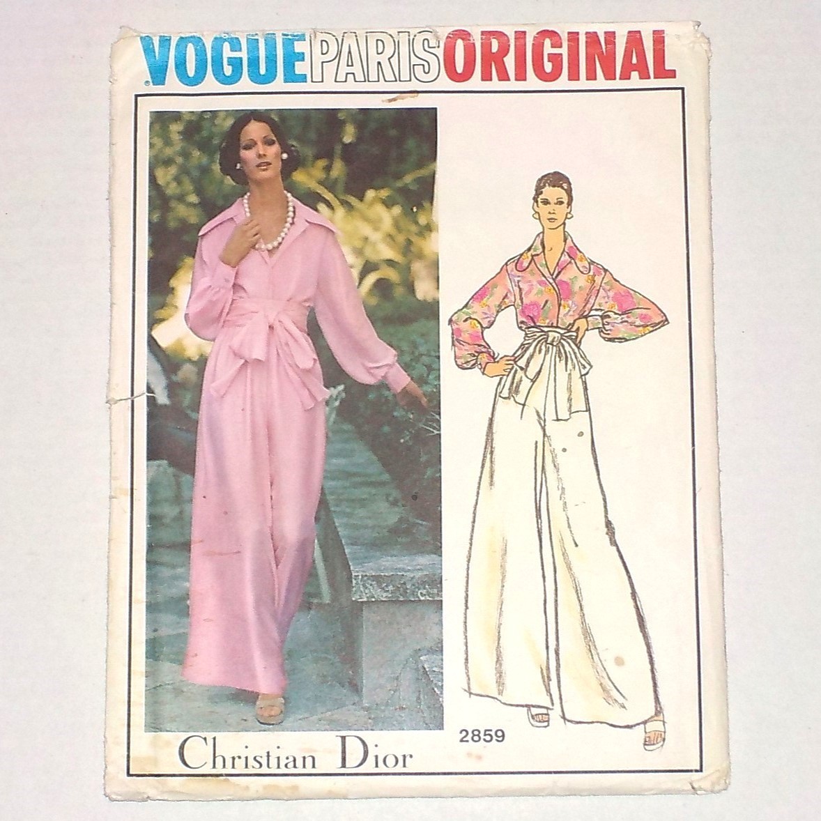 Vtg ca 1973 Vogue Paris Original 2859 Hostess Evening Palazzo Pants Blouse 14 FF Vtg ca 1973 Vogue Paris Original 2859 Hostess Evening Palazzo Pants Blouse 14 FF