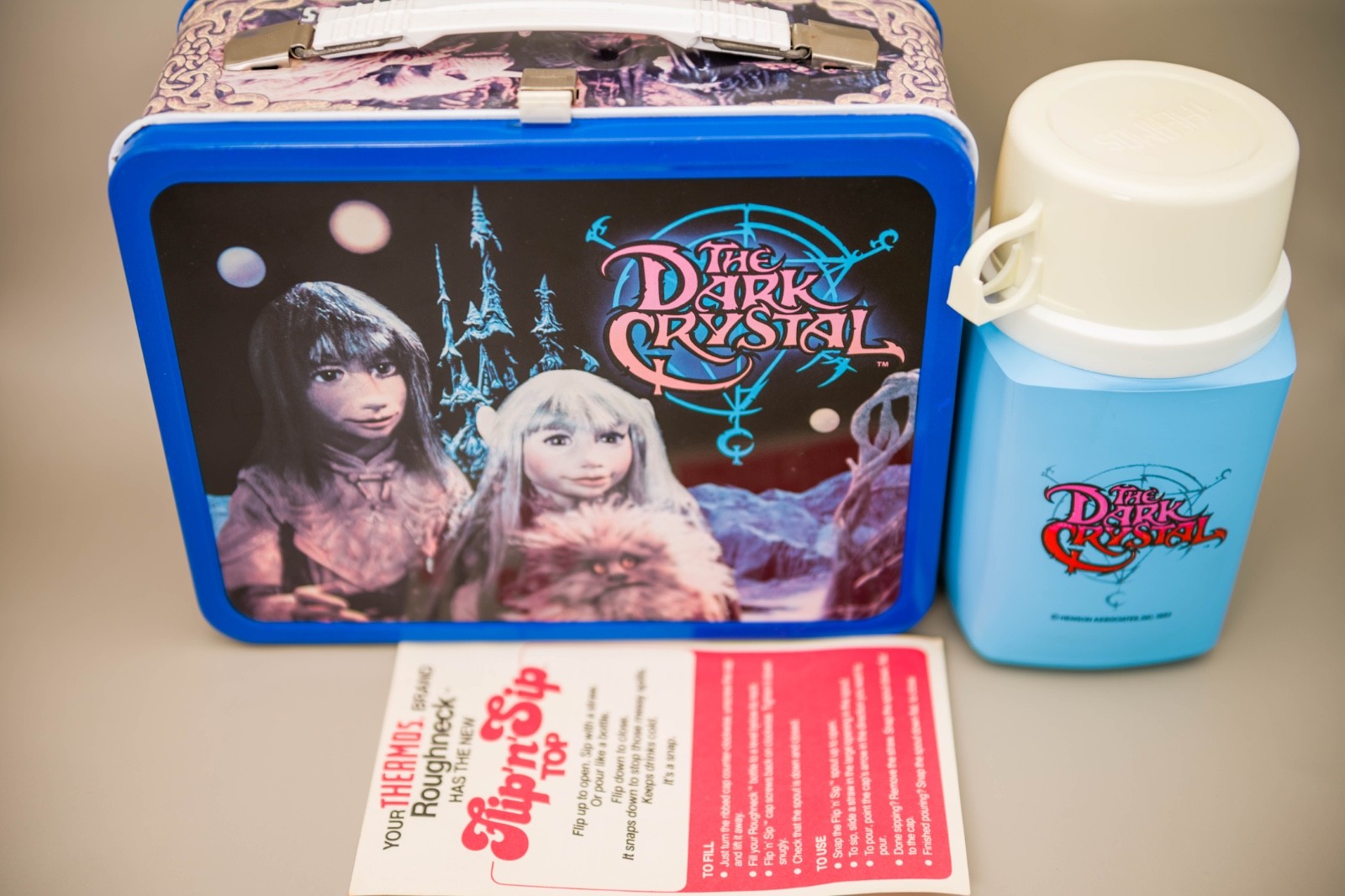 Vintage 1982 "The Dark Crystal" Metal Lunchbox With Thermos New With Tags