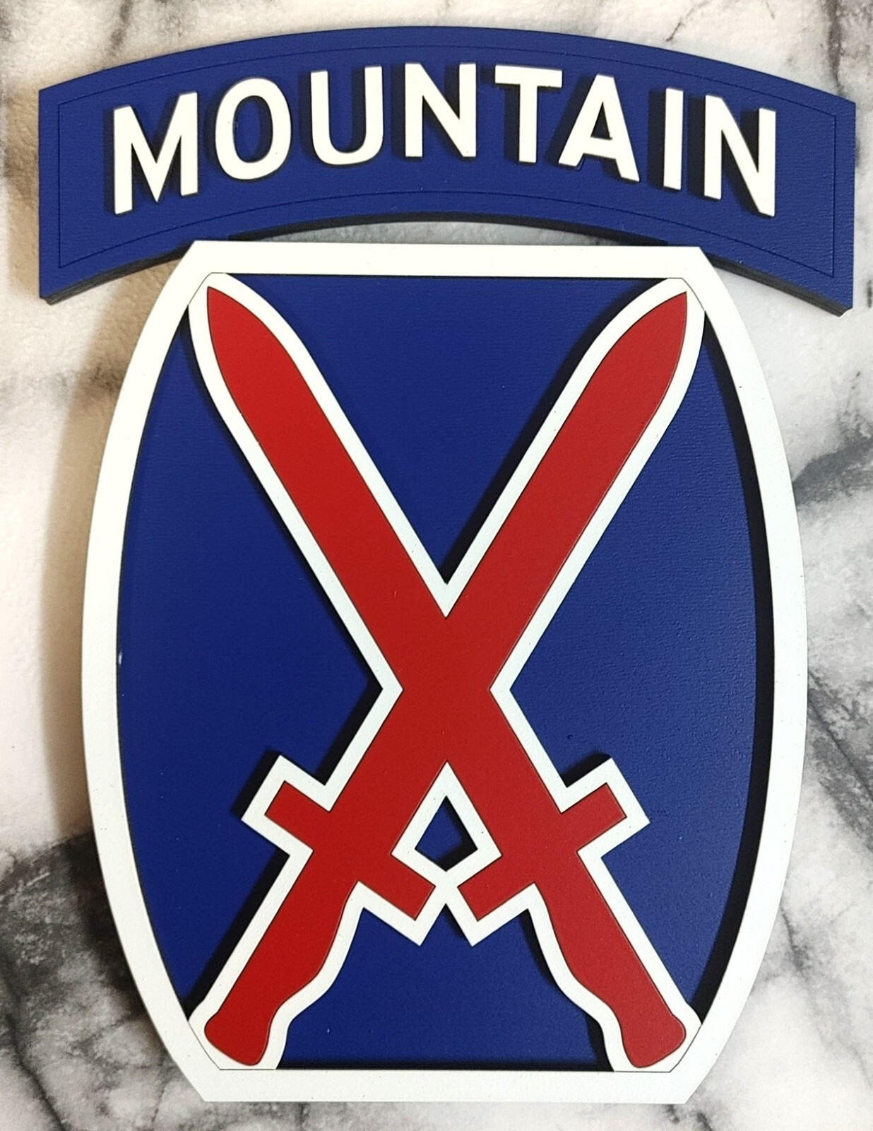 8" US Army 10th Mountain Division "Mountaineers" "Climb to Glory" 8" US Army 10th Mountain Division "Mountaineers" "Climb to Glory"