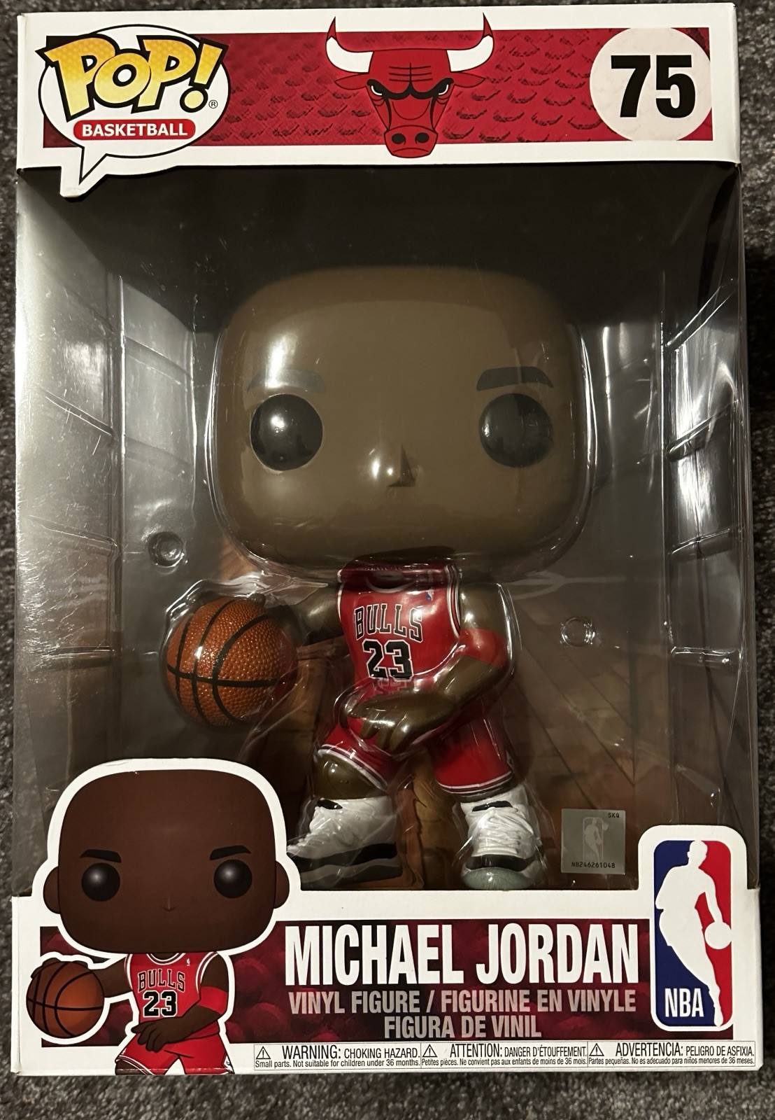 Funko Pop Vinyl Jumbo 10 in: Michael Jordan (Red) (10inch) #75 Funko Pop Vinyl Jumbo 10 in: Michael Jordan (Red) (10inch) #75